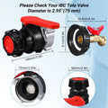 IBC Tote Adapter 75mm Coarse Thread DN50 Valve | CE Certified
