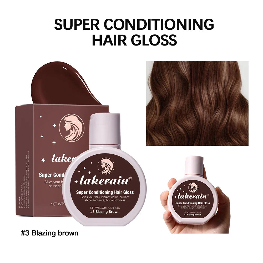 Lakerain Hair Gloss Glaze – Semi-Permanent Color & Shine 100ml
