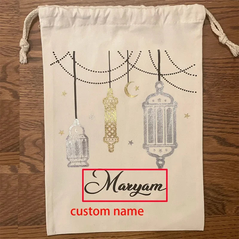 Personalised Ramadan Eid Mubarak Gift Sack | Lantern Décor Bag