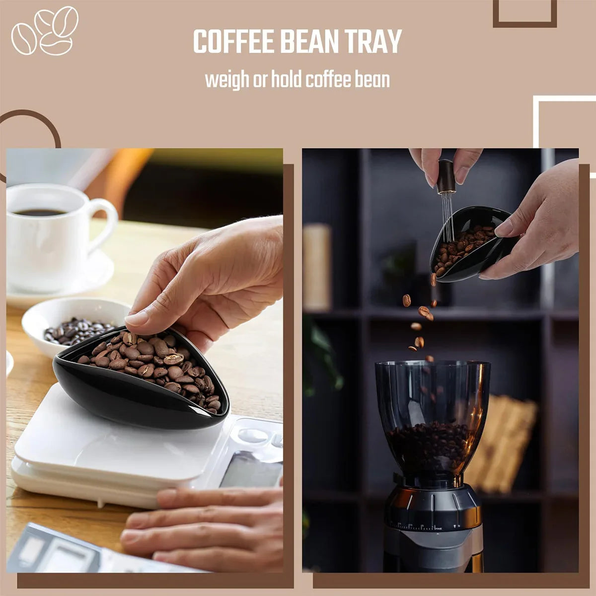Leeseph Coffee Bean Dosing Cup Spray Bottle Bar Static Reduction