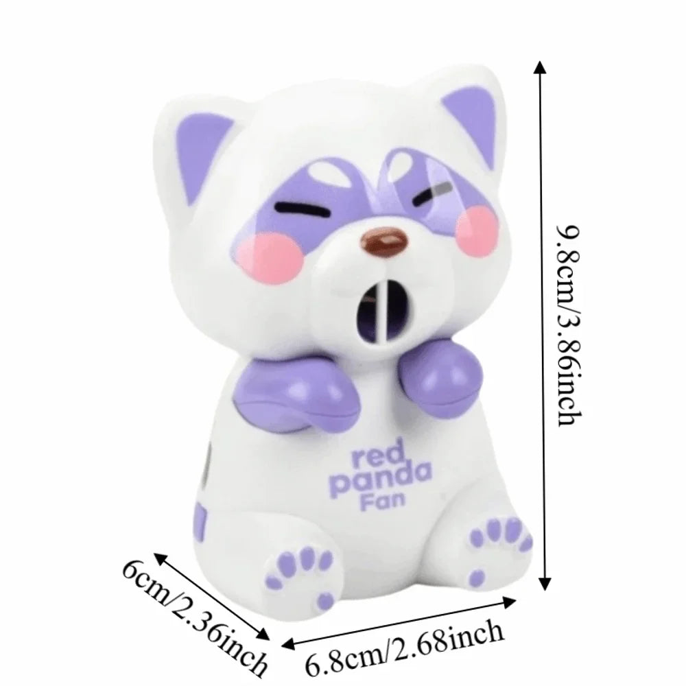 3-Speed Monkey Cup Fan – USB-C Rechargeable Cartoon Desk Fan