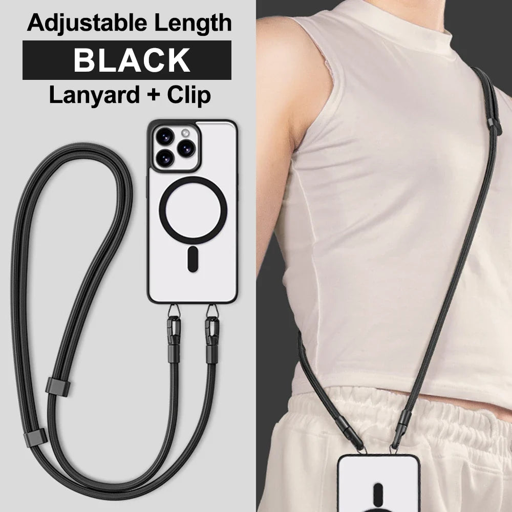 Stainless Steel Phone Lanyard Patch Clip | Metal Gasket Connector