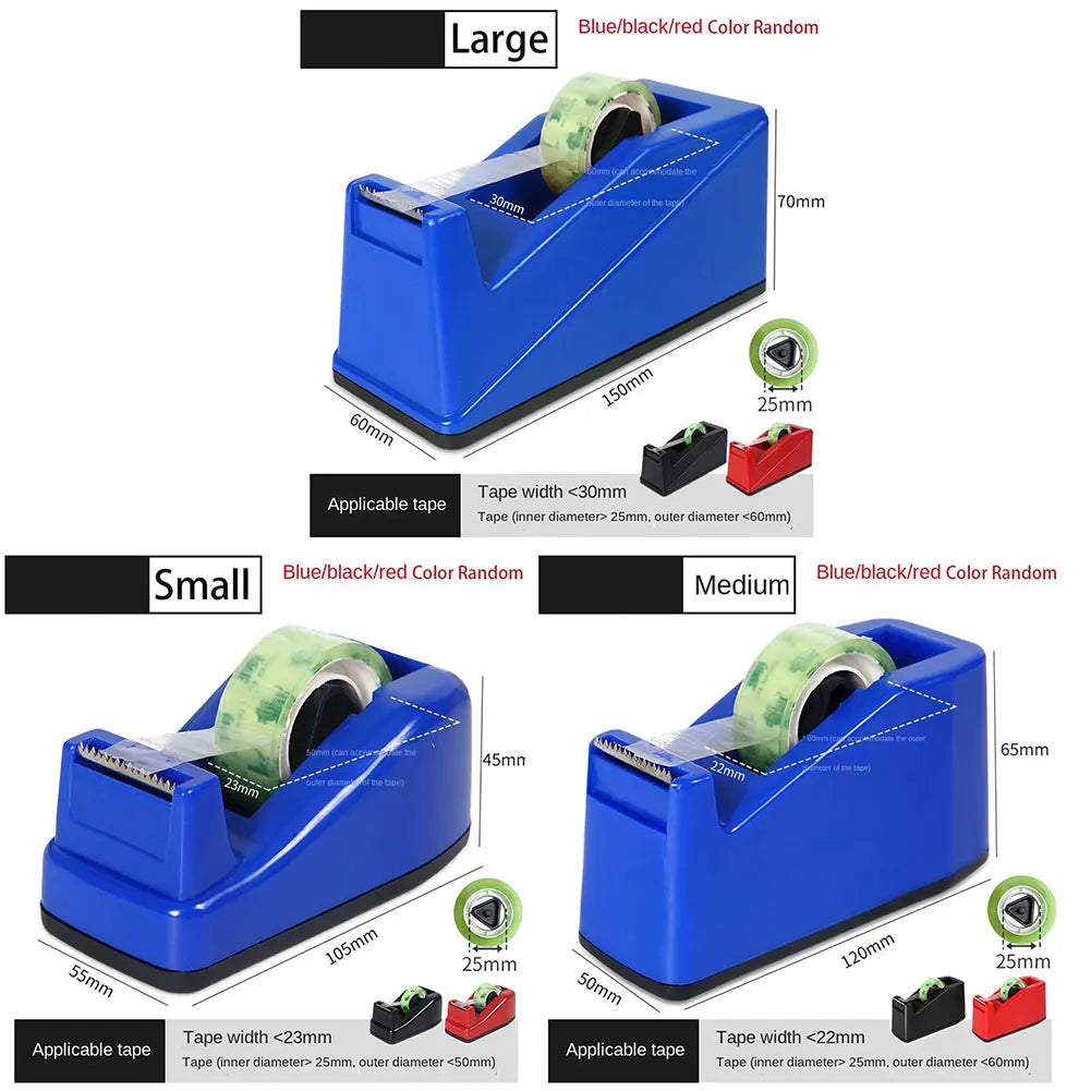 Desktop Tape Dispenser | Non-Slip Base, Sharp Cutter