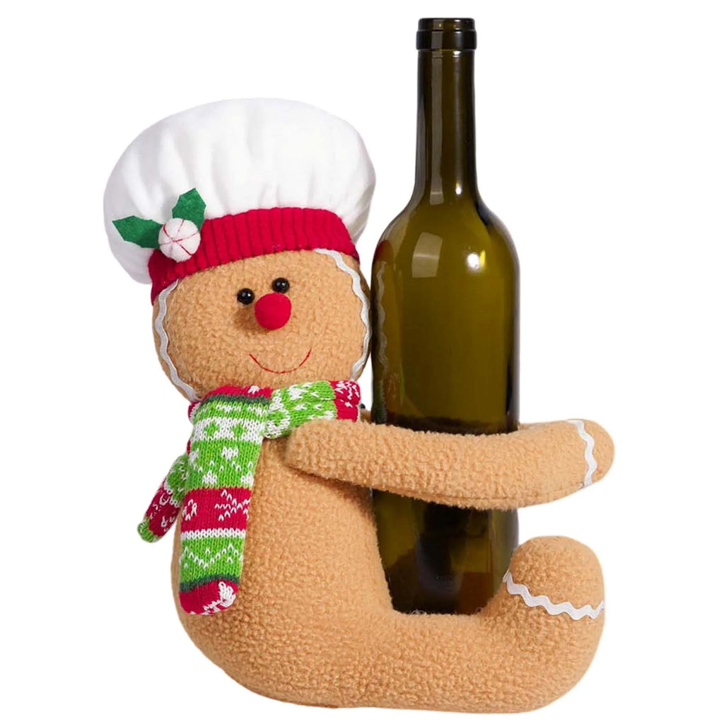 Gingerbread Man Christmas Tree Topper & Wine Bottle Ornament
