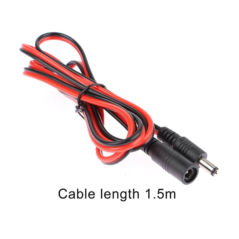 16AWG DC Power Plug 5 X Female Male CCTV Adapter Connector Cable 12V