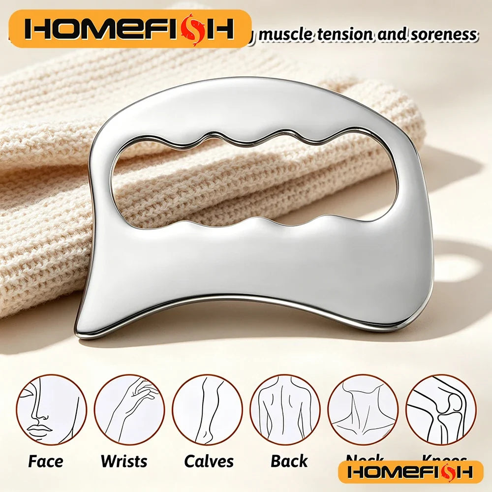 Stainless Steel Gua Sha Board Special Tool Sports Fitness Tendon