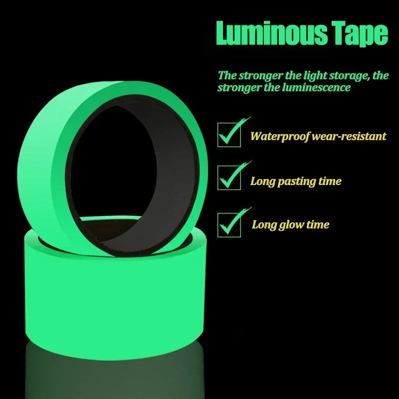 5M Glow in the Dark Tape | Fluorescent Self-Adhesive Luminous Tape