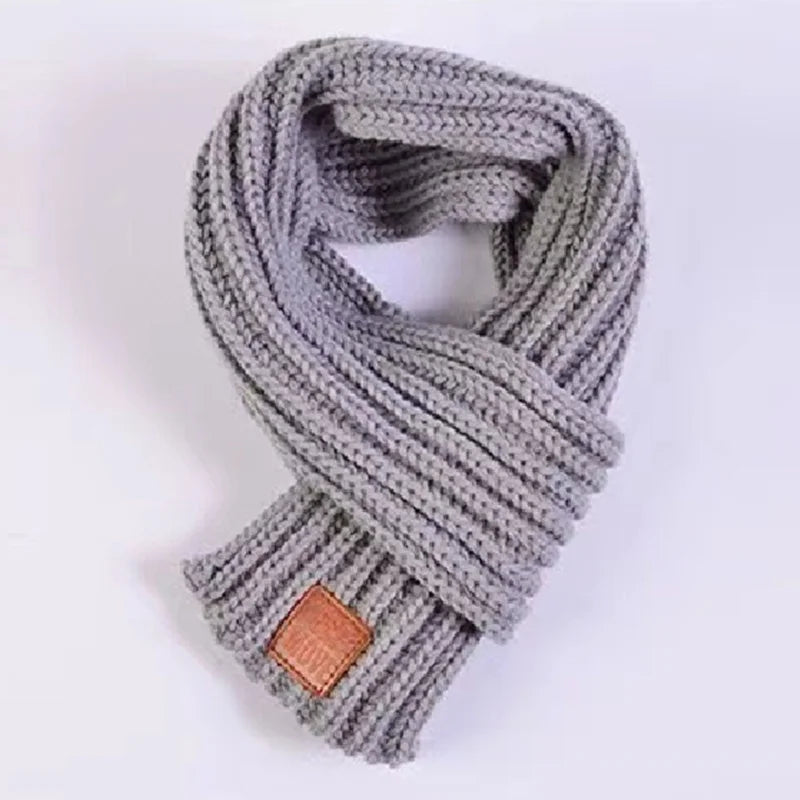 Kids Scarf Boys Girls Baby Winter Warm Knit Shawl Scarves Children