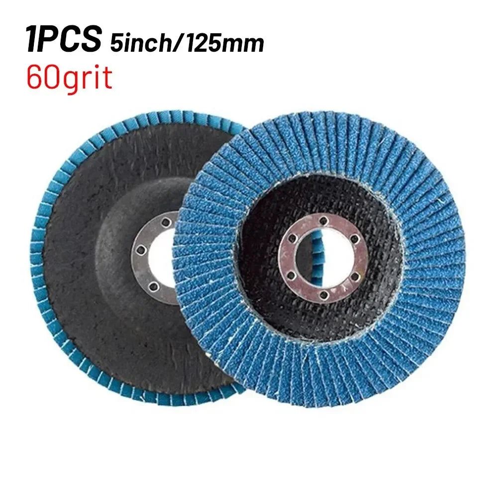 5" 125mm Zirconia Flap Sanding Discs – 40/60/80/120 Grit
