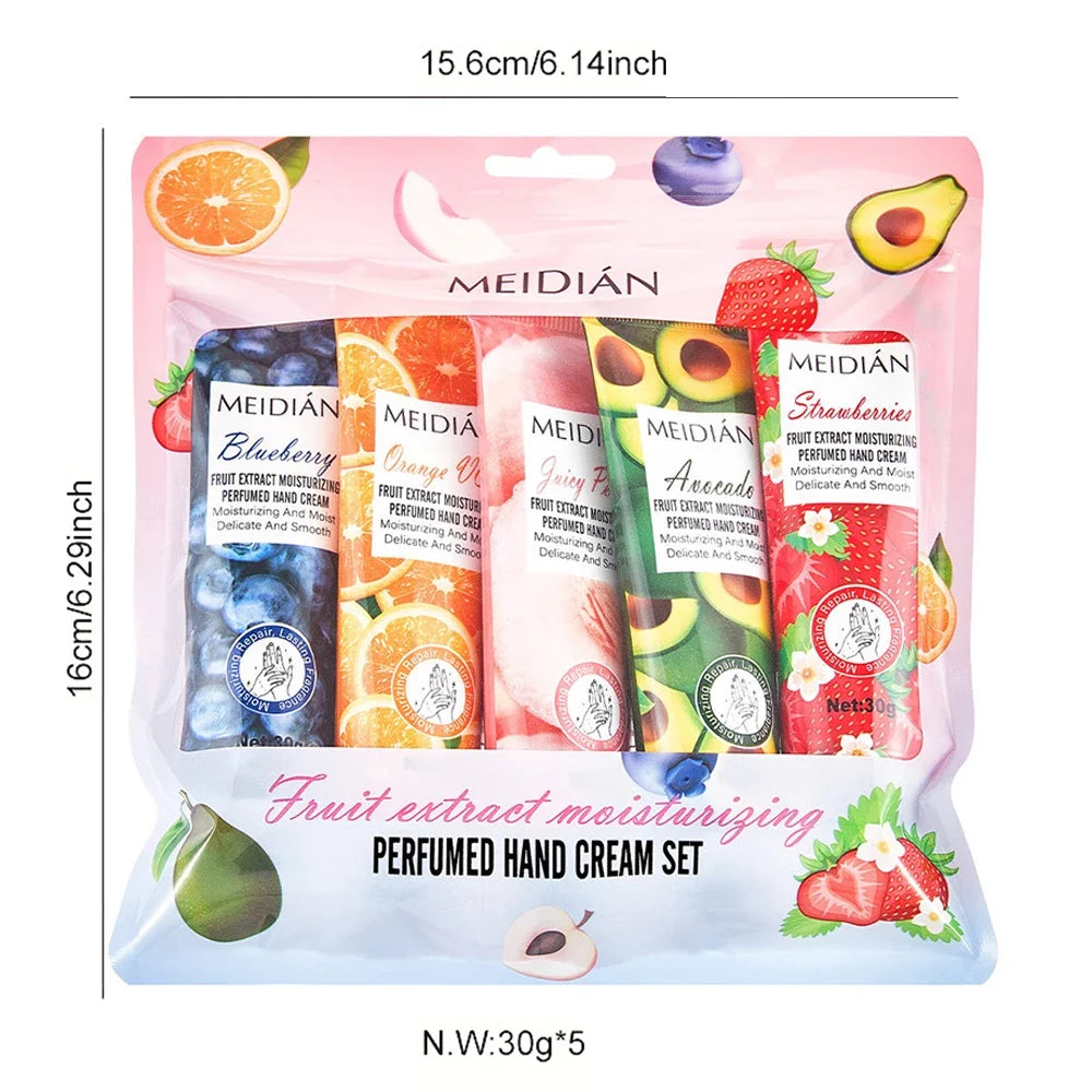5-Pack Moisturizing Hand Cream Set – Hydrating & Fragrant