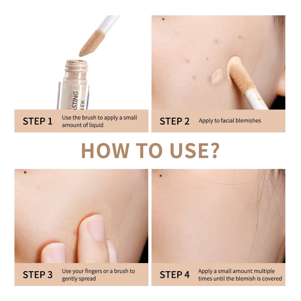 Lakerain Liquid Concealer – Matte & Hydrating High Coverage