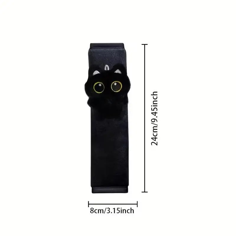 Black Cat Seatbelt Shoulder Pad – Soft Car Seat Belt Cover