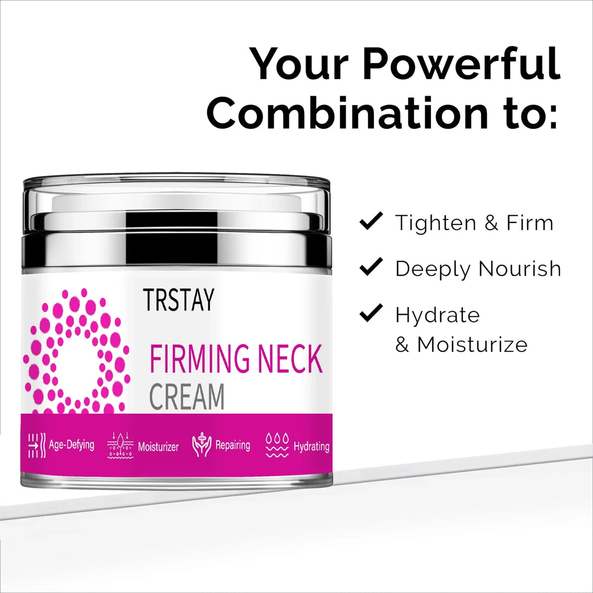 ACTIVSCIENCE Neck Firming Cream Natural Anti-aging Facial Moisturizer