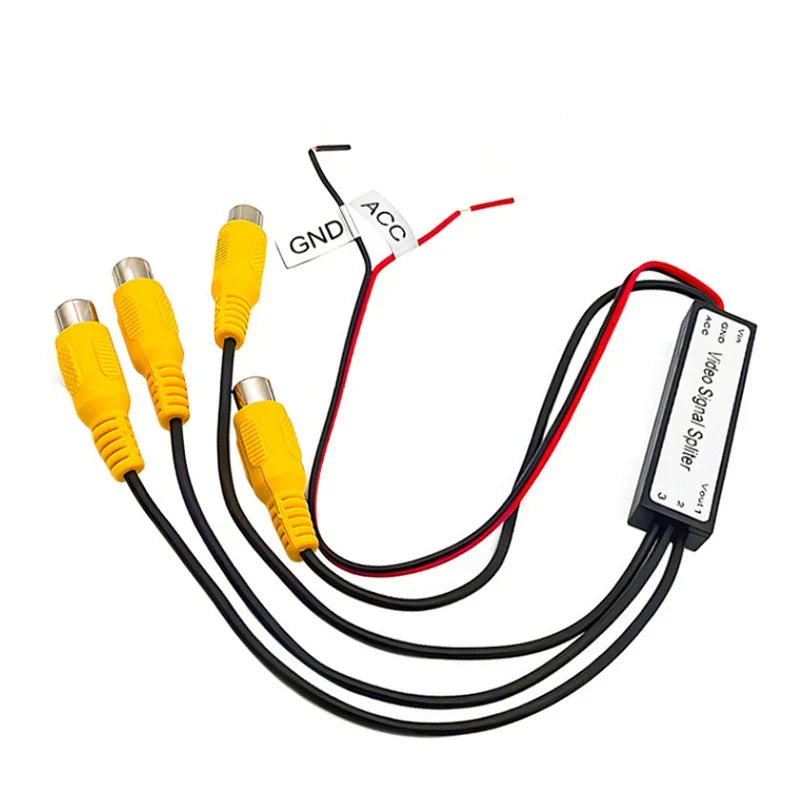 CVBS & AHD 720P Car Video Splitter – 1 In 3 Out Booster