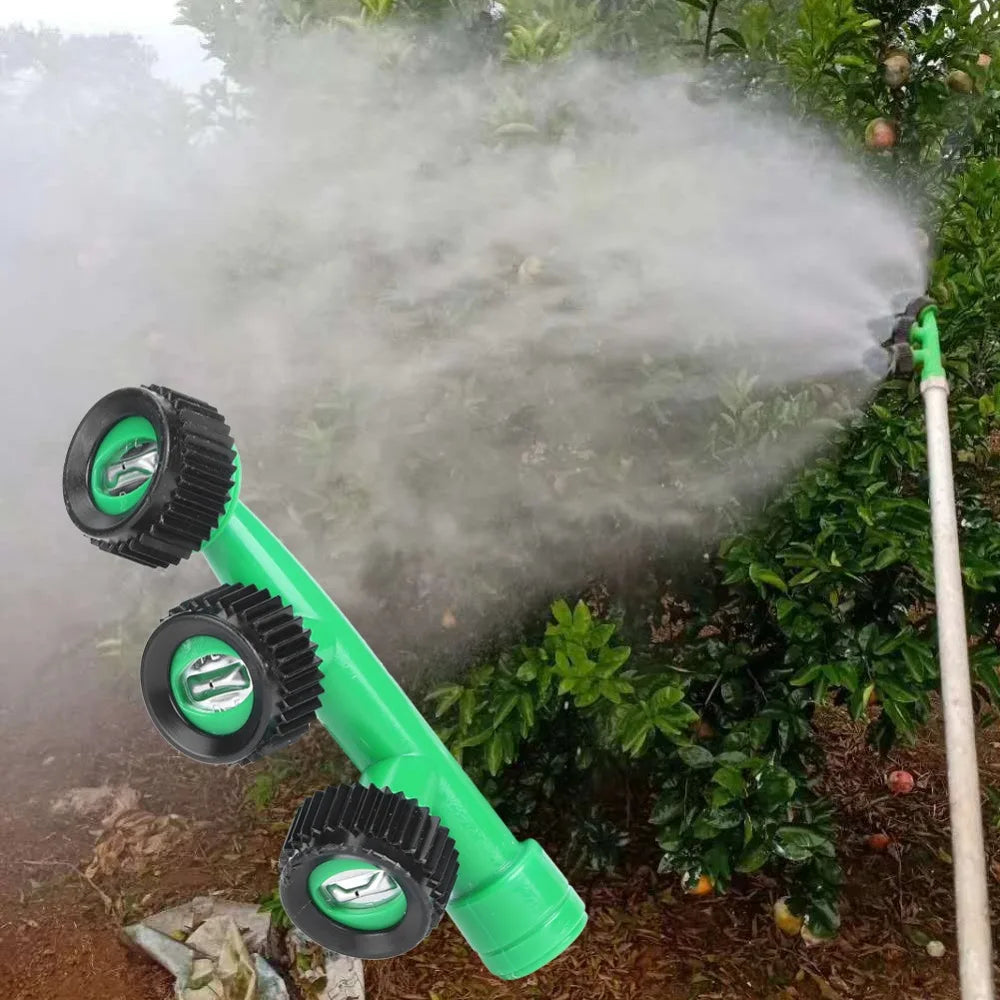 3-Head Misting Nozzle M14x1.5mm | Atomizing Spray for Garden