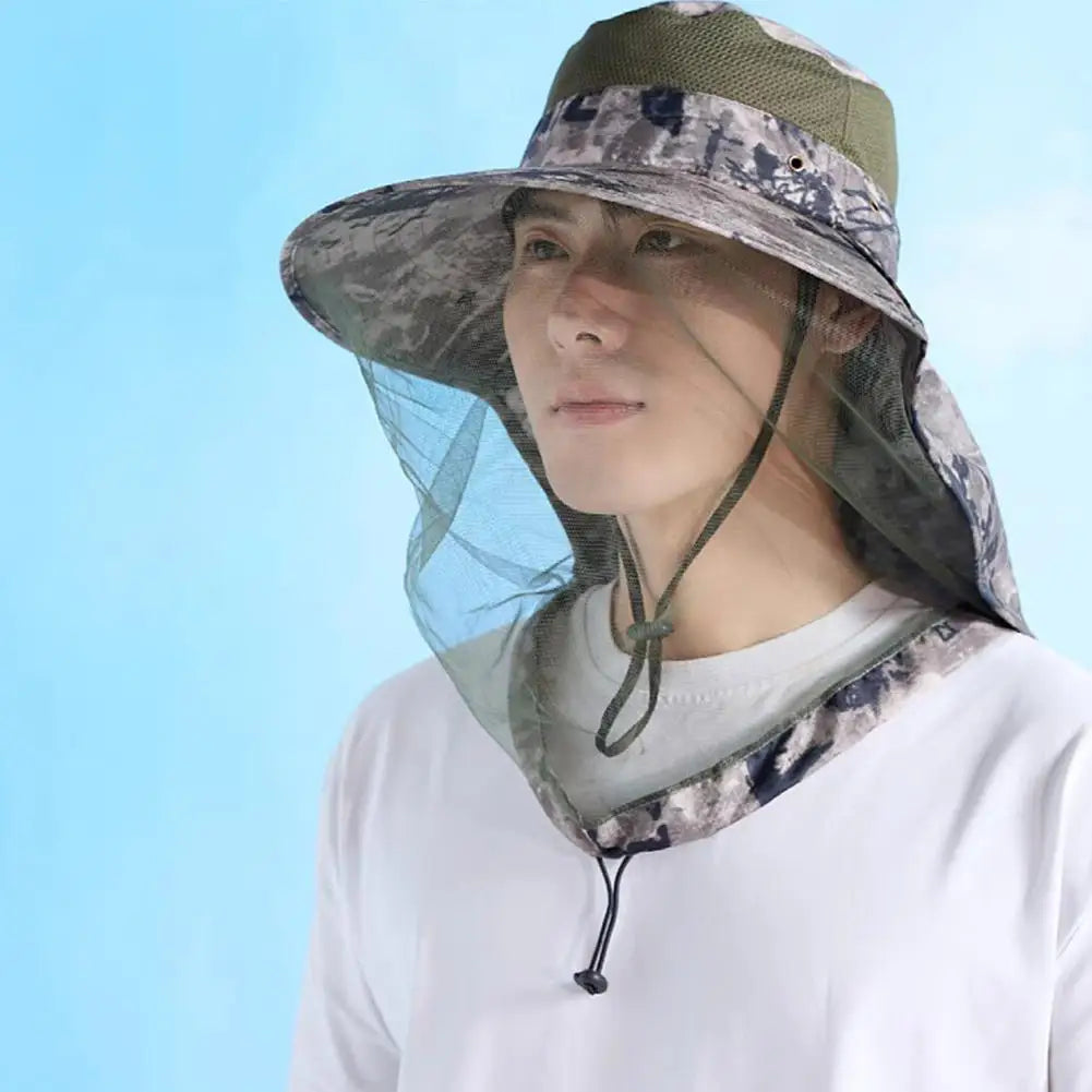 UPF50+ Beekeeping Hat with Mesh Face Shield | Fishing Outdoor