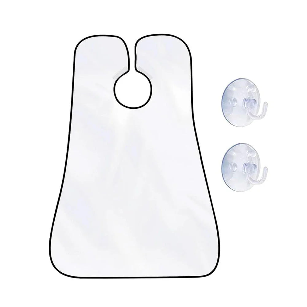 Men's Beard Shaving Apron with Suction Cups | Hair Catcher