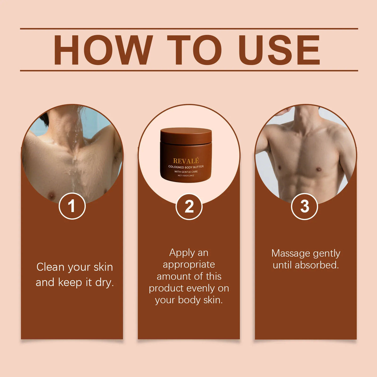 Sandalwood Men's Body Cream – Non-Greasy Moisturizer 150g
