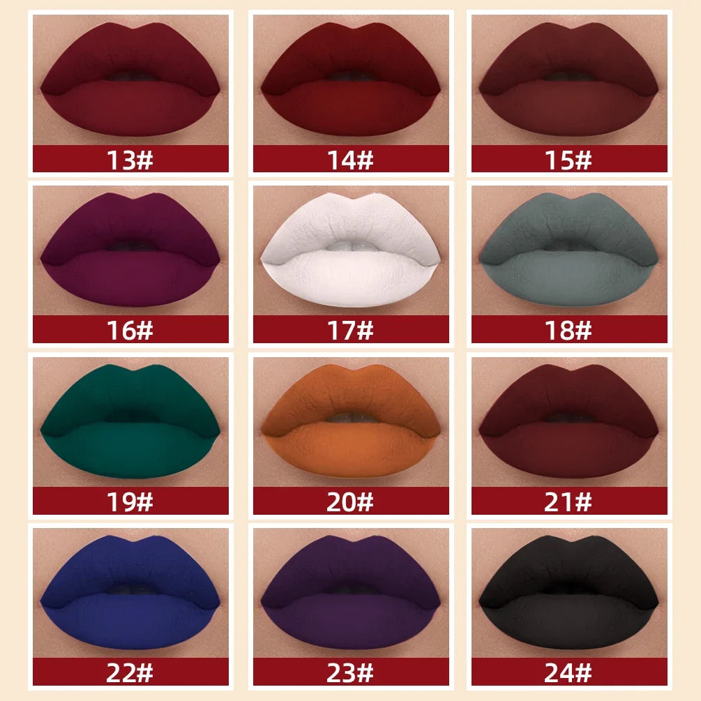 QIBEST Matte Liquid Lipstick – Long-Lasting Velvet Lip Gloss