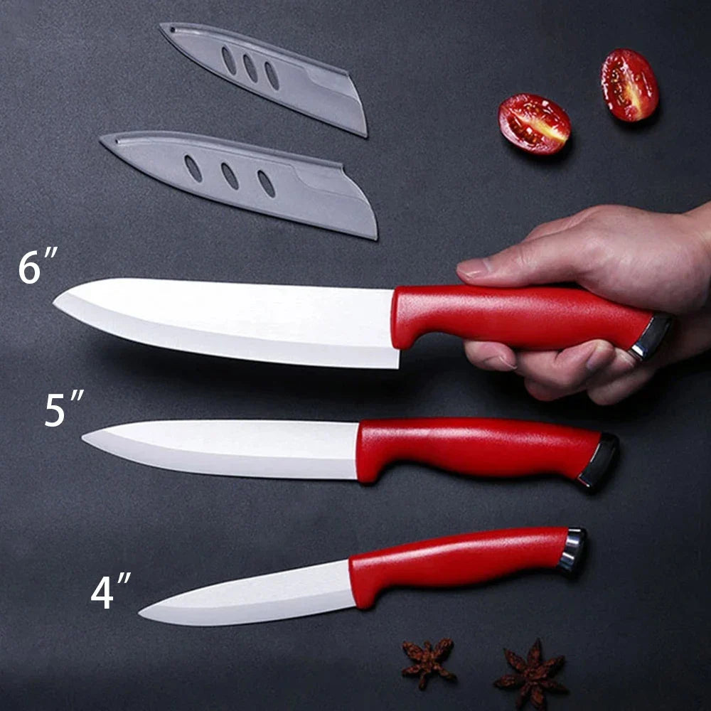 Professional Ceramic Kitchen Knife – Sharp 15.5cm Cleaver Blade