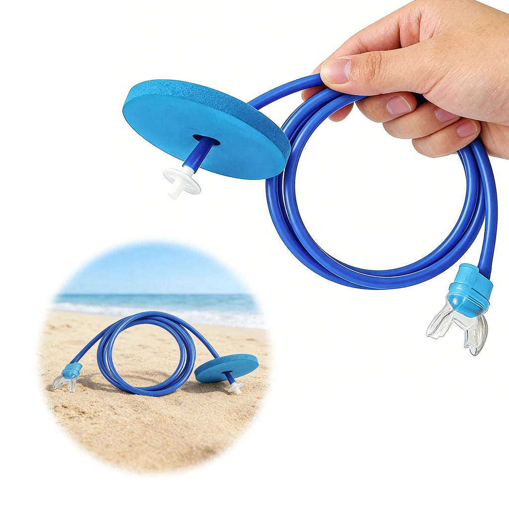 Snorkel Breathing Tube Silicone Mouthpiece Foldable Lightweight
