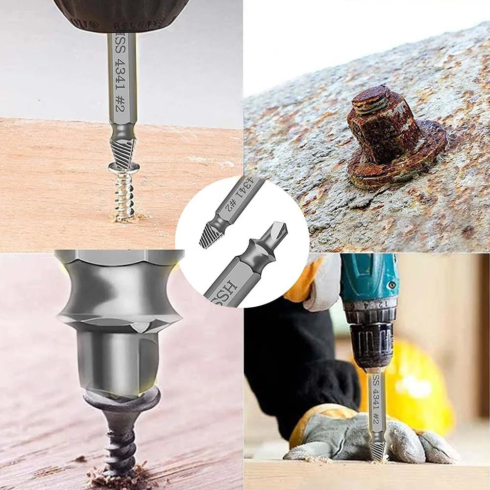 SLADE Stripped Screw Extractor Set – HSS Broken Bolt Remover