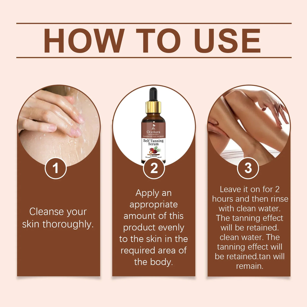Brightening Tanning Face Serum – Moisturizing Glow Essence