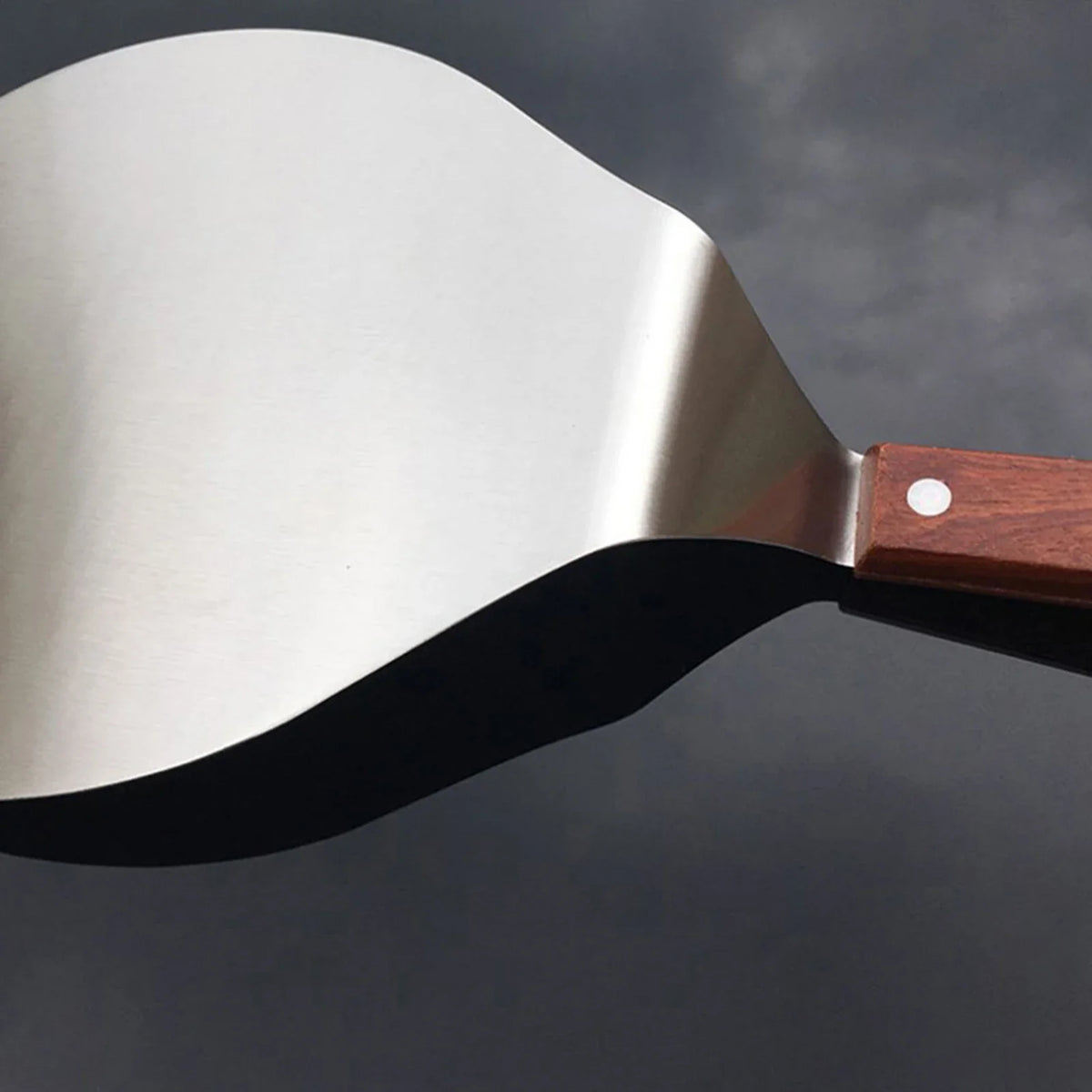 Stainless Steel Pizza Peel & Spatula with Wooden Handle