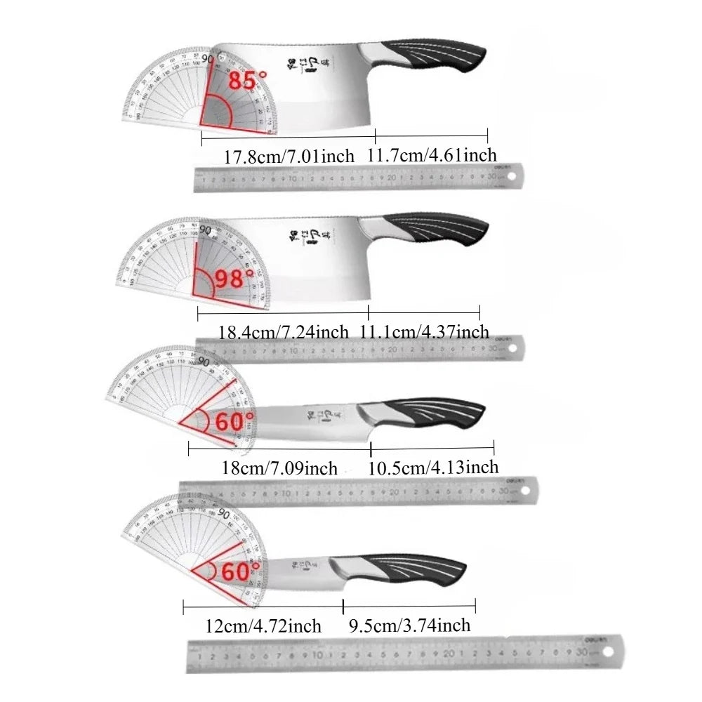 PLYS Kitchen Knife Set 7 & 14 Pc – Stainless Steel + Board