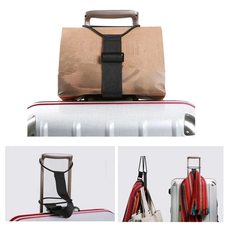 Adjustable Elastic Luggage Strap – Bungee Suitcase Security Belt