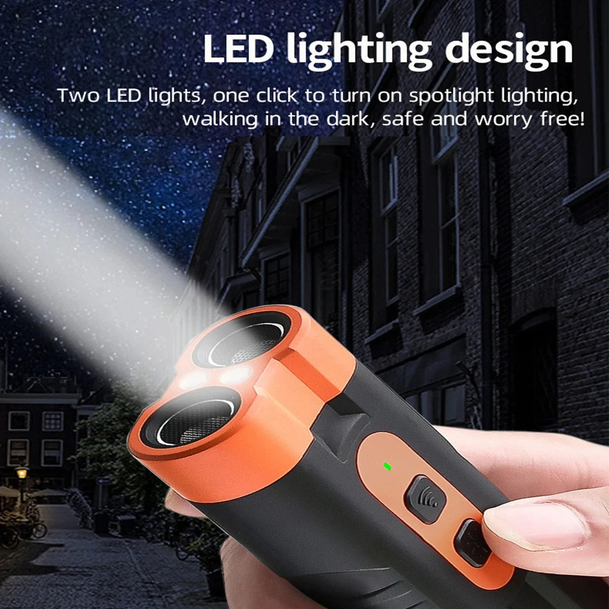 Dual Head Ultrasonic Dog Repeller & Bark Trainer w/ LED
