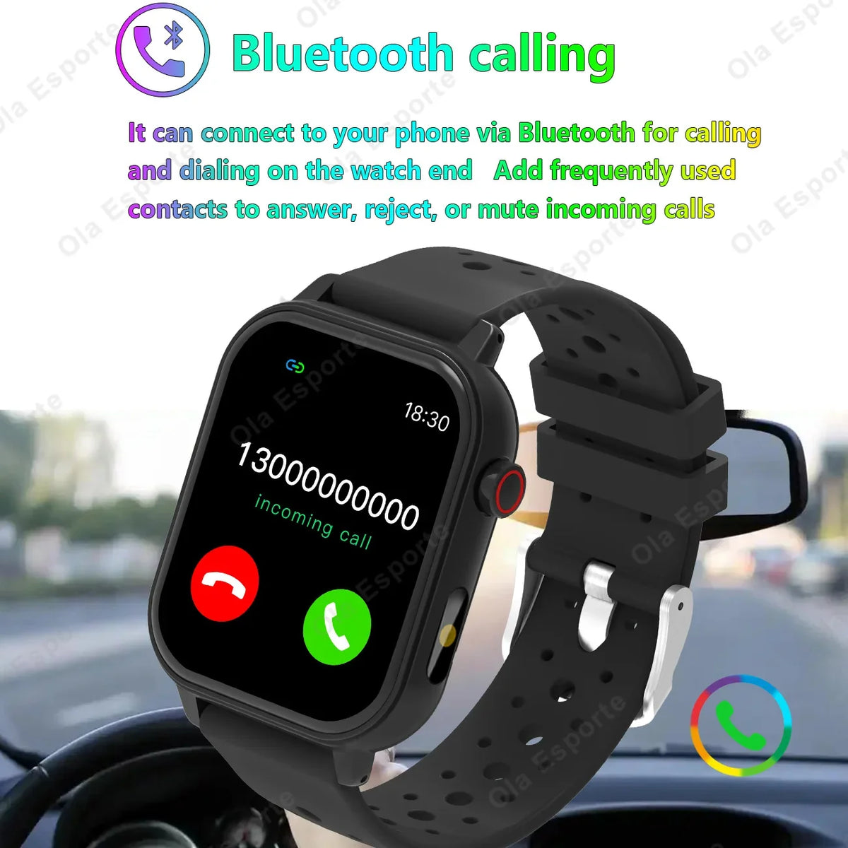 2026 Multifunctional Smart Watch Men Women Bluetooth Connected Phone