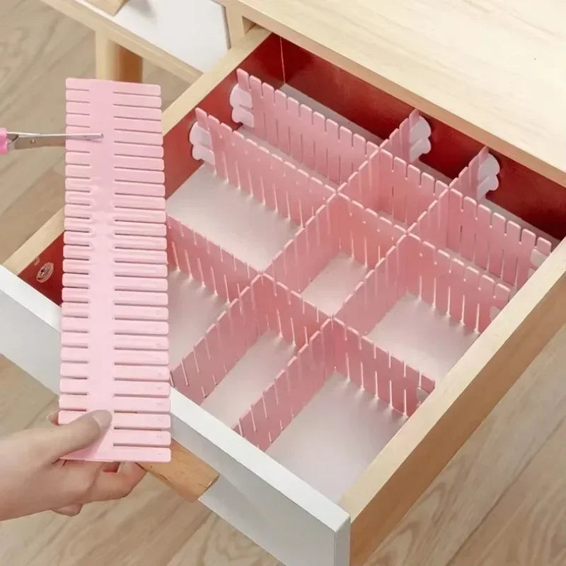 Plastic Drawer Dividers – Adjustable Organizer for Socks & Underwear