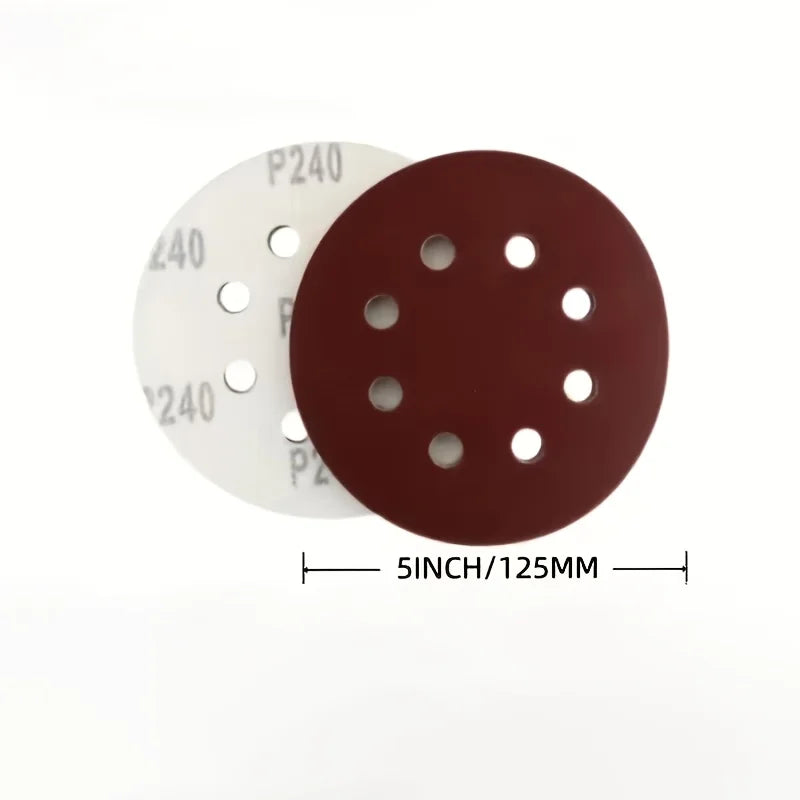 Universal 8 Hole Sanding Discs Sandpaper Metal Wood Glass Sander