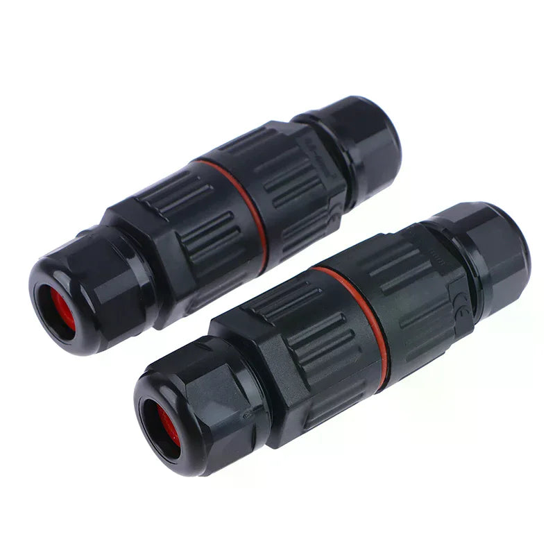 IP68 Waterproof Electrical Connector 2 3 Pin Straight Quick Push-in