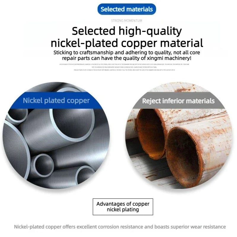 Copper Needle Globe Valve 6–12mm Nickel Plated | High Pressure