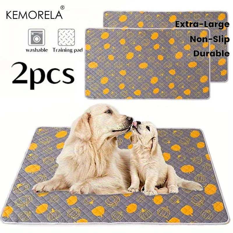 KEMORELA 2-Pack Washable Dog Training Mats – Home & Car