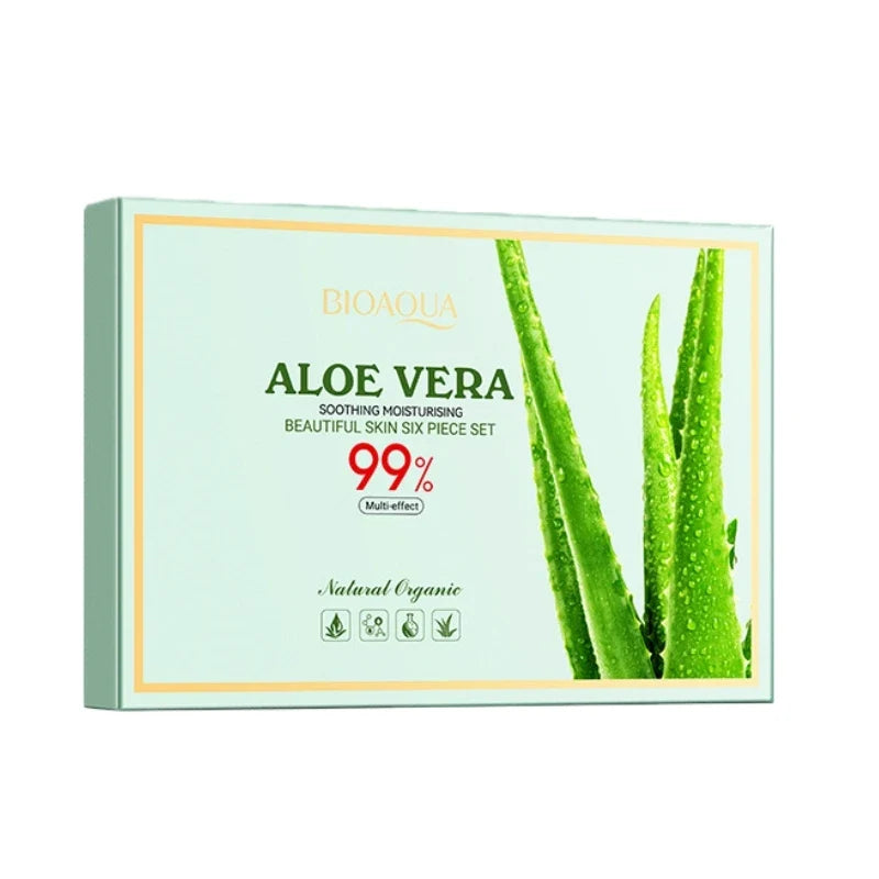 Aloe Vera 6-Piece Skincare Set – Hydrating Daily Routine