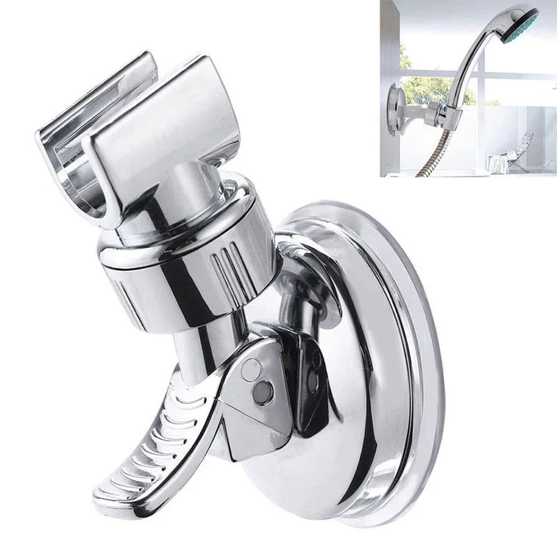 No-Drill Suction Cup Shower Head Holder | Wall Mount Bracket