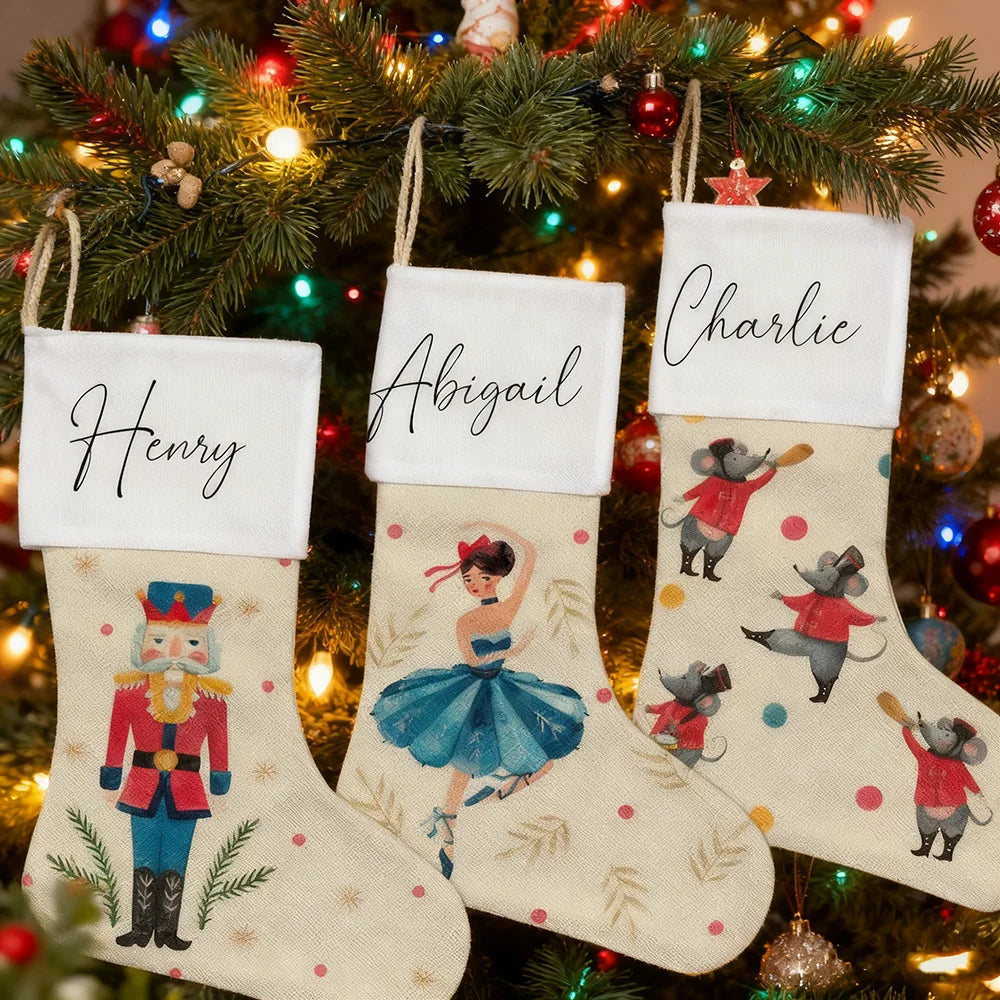 Personalized Nutcracker Christmas Stocking | Custom Family Gift