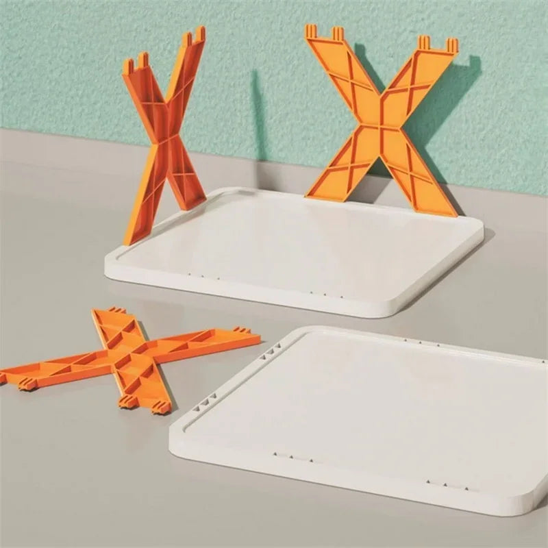 Stackable Folding Shoe Rack Organizer – Multi-Layer Shelf