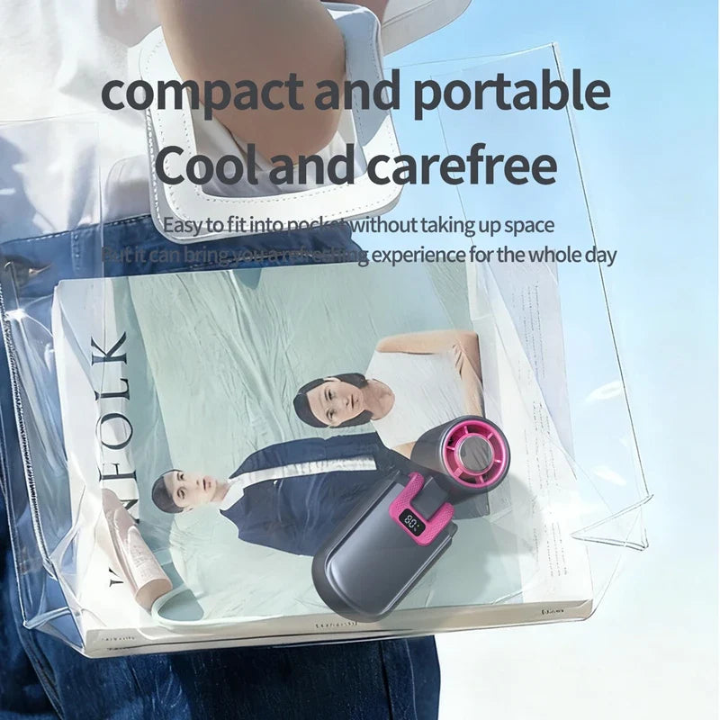 Mini Portable Handheld Fan | USB Rechargeable, 5-Speed, Foldable