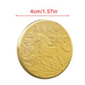 2026 Year of the Horse Gold Coin – Chinese Lucky Mascot Ornament