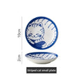 Japanese Cat Ceramic Dipping Dish | Soy Sauce & Seasoning Bowl