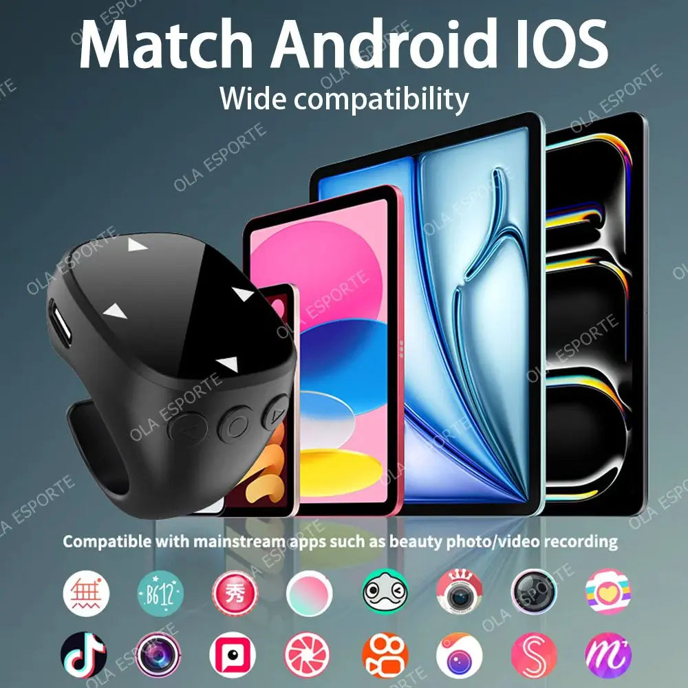 Remote Control Touch Screen Page Turner Web Bluetooth Camera Video