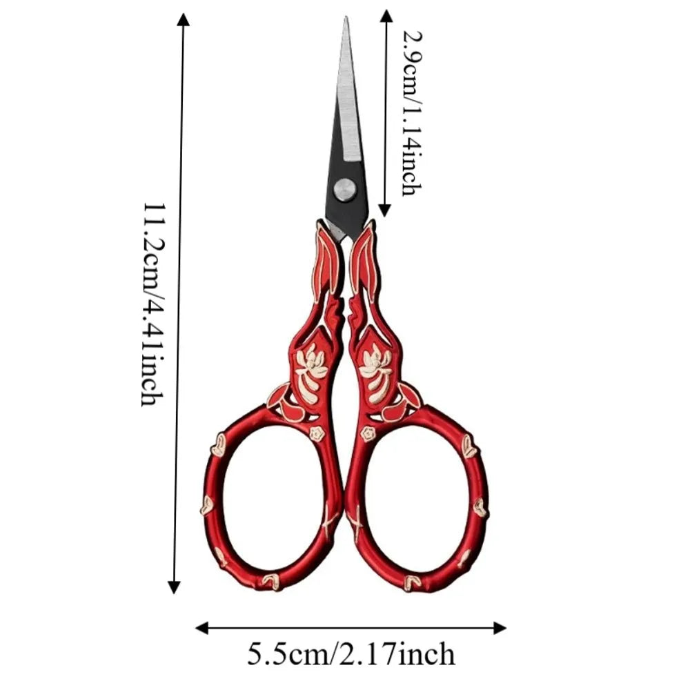 Stainless Steel Embroidery Scissors | Vintage Tailor Fabric Cutter