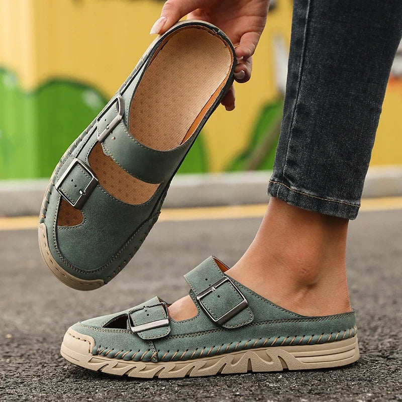 Women's Non-Slip Slip-On Casual Sandal Slippers | Indoor & Outdoor