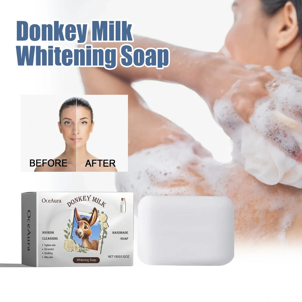 OceAura Donkey Milk Soap – Niacinamide Exfoliating Body Bar