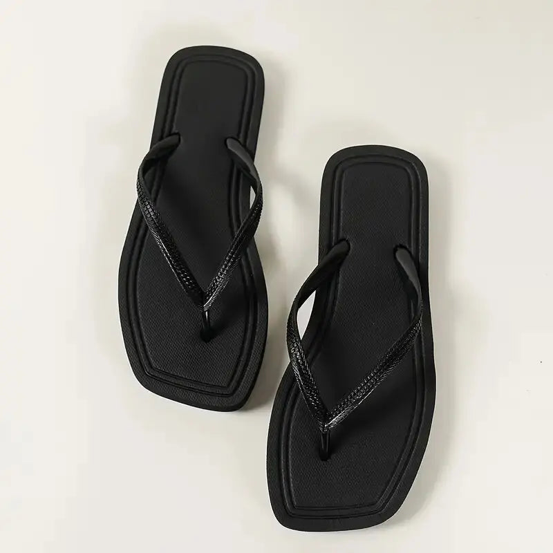 Women's Flat Flip Flop Slides – Summer Beach & Garden Sandals