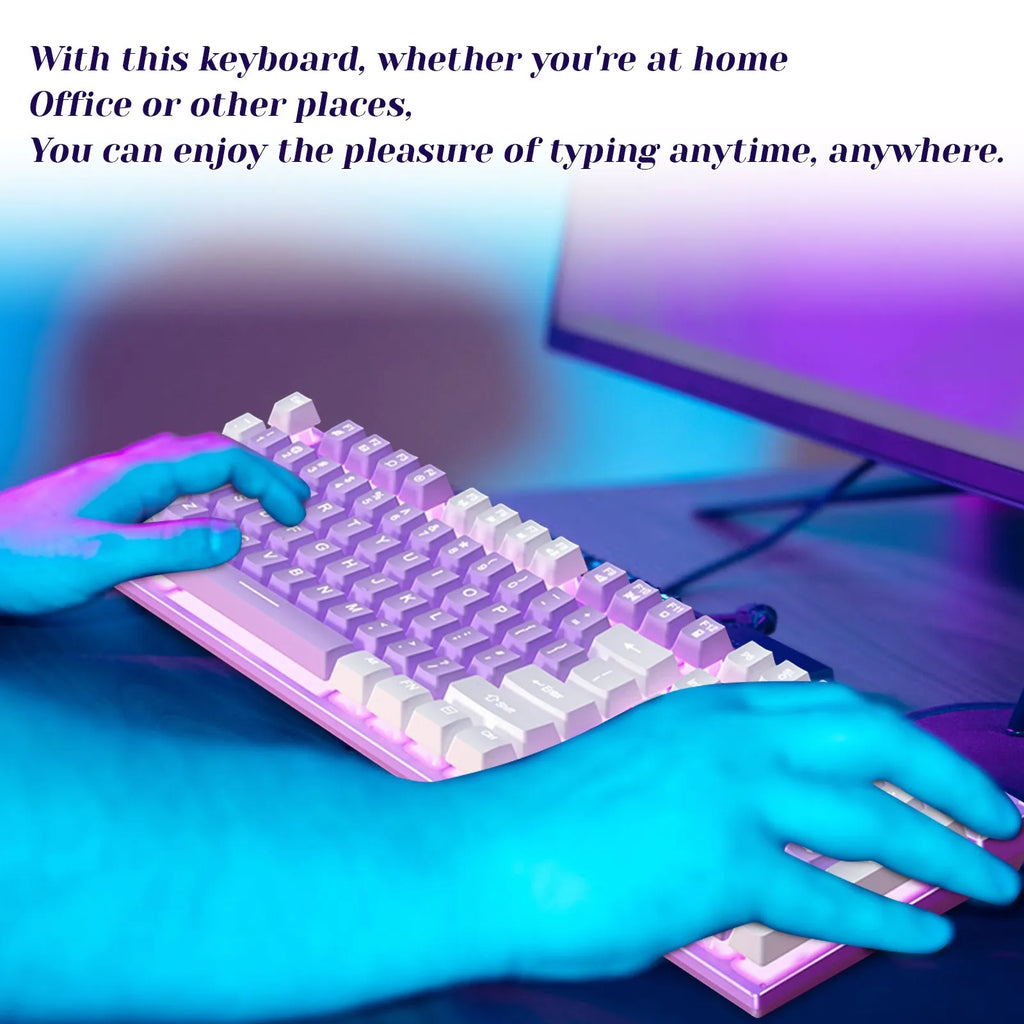 K500 RGB Wired Gaming Keyboard | Mechanical Feel 104 Keys